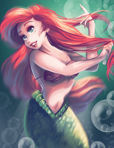 Русалочка Ариэль арт