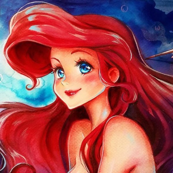 Ариэль фан арт
