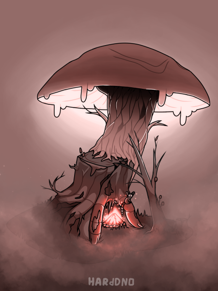 Человек гриб арт