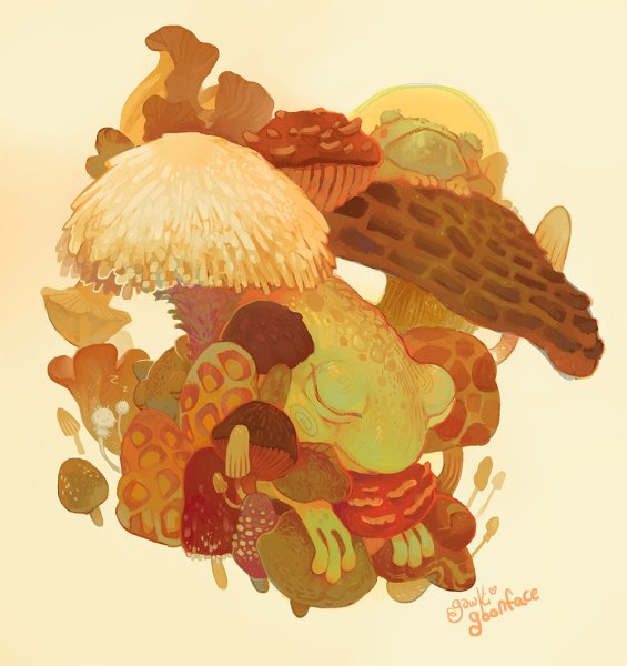 Грибы арт