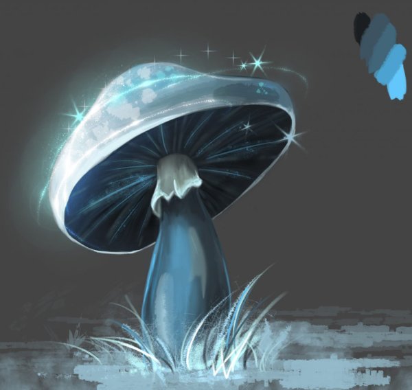 Огромные грибы арт