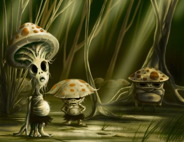 Гриб псилоцибин арт
