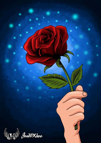 Розы арт картинки