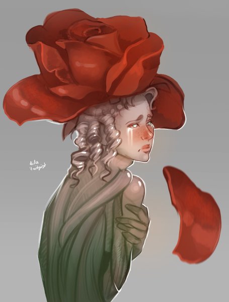 Маленький принц и роза арт