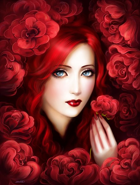 Девушка в Красном арт