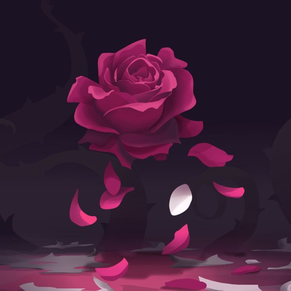 Цветок с опавшими лепестками