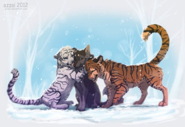 Белый Саблезубый тигр аниме
