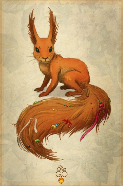 Рыжая белка