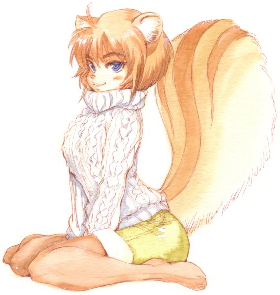 Аниме тян бурундук