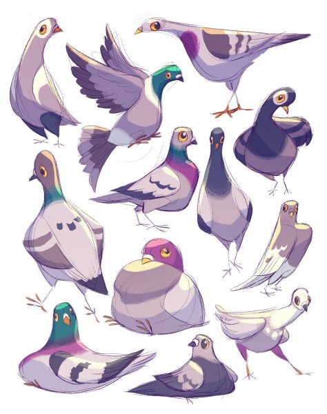 Стилизованный голубь