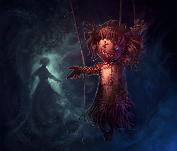 Кукла вуду кукла хоррор арт