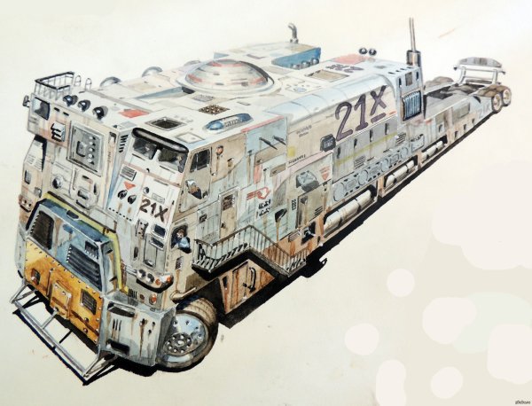 Грузовик будущего арт