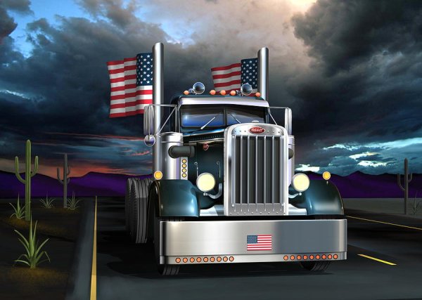 Петербилт тягач арты