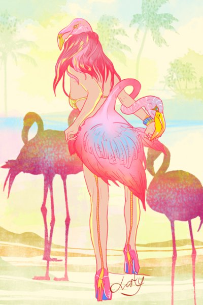 Девушка с Фламинго