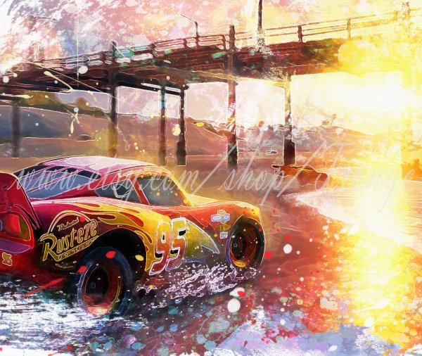 Тачки молния Маккуин арт