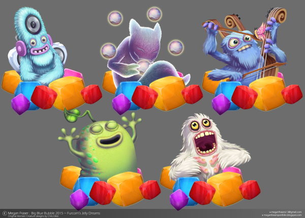 Монстры из my singing Monsters Dawn of Fire