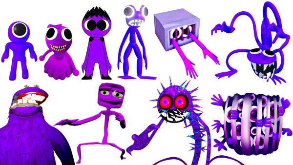 Rainbow friends фиолетовый