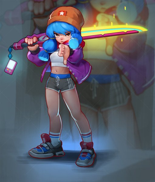 Brawl Stars арт героиня Биби