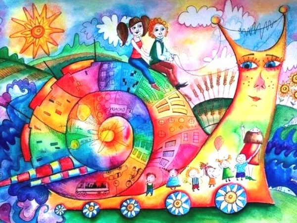 Яркие детские рисунки