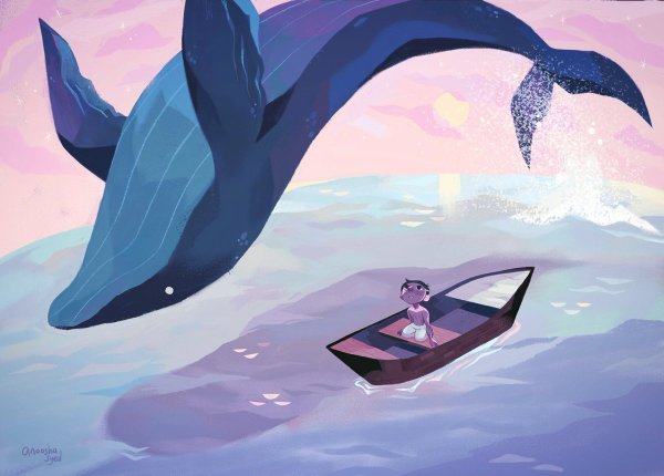 Синий кит 52 Герц арт