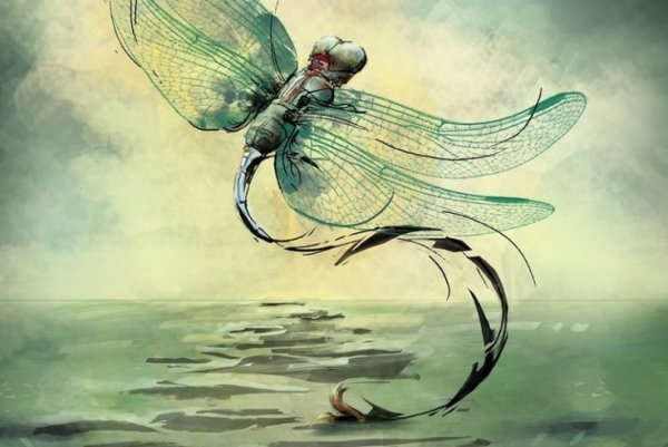Стрекоза арт