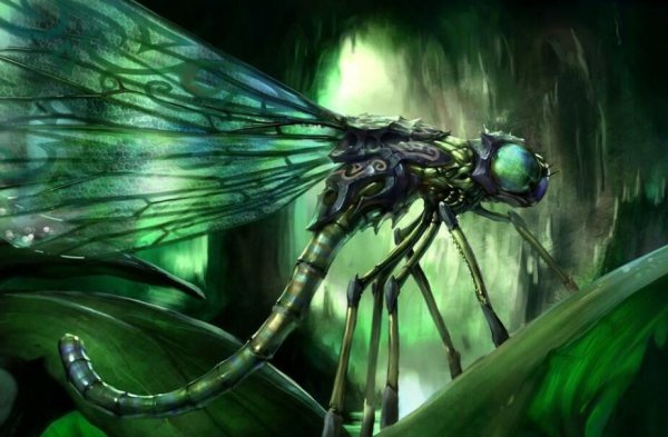 Фэнтези гигантские Стрекозы
