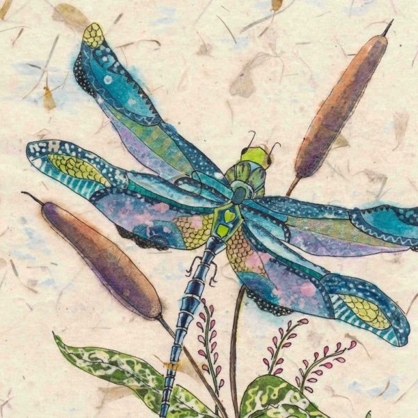 Стрекоза живопись