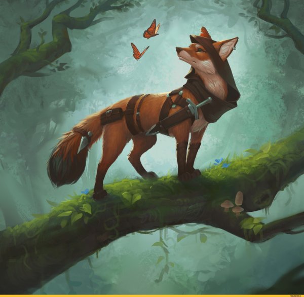 Лиса фэнтези арт