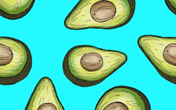 Авокадо рисовать