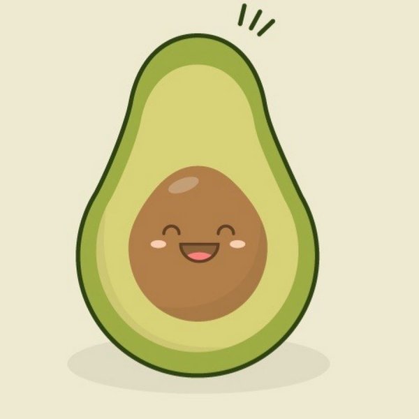 Авокадо рисунок милый