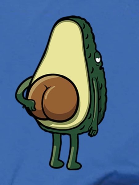Авокадо мультяшное
