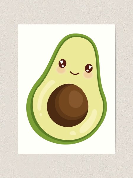 Авокадо улыбается
