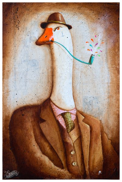 Гусь с трубкой