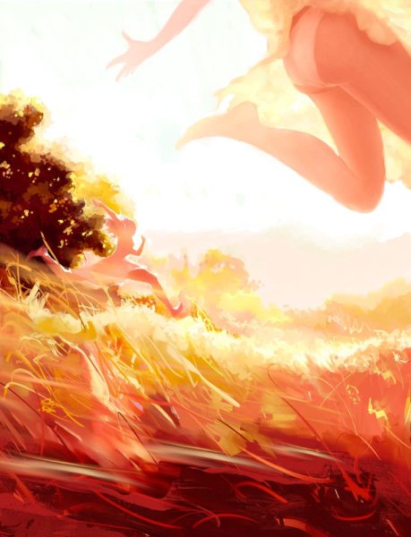 Девушка солнце арт