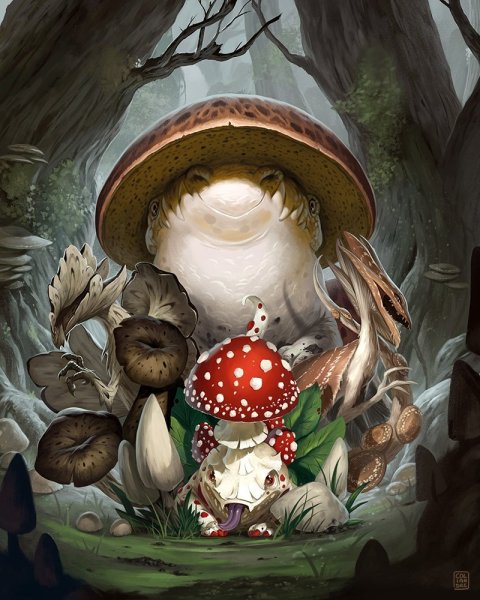 Грибы арт