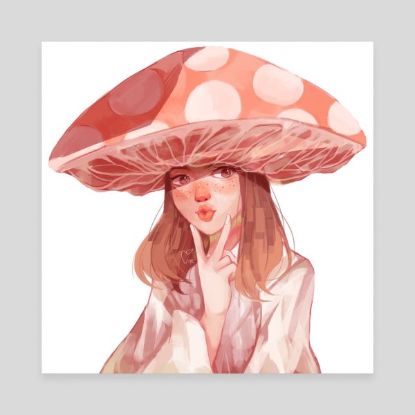 Девушка мухомор