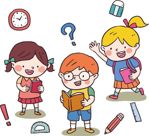 Дети в школе мультяшные