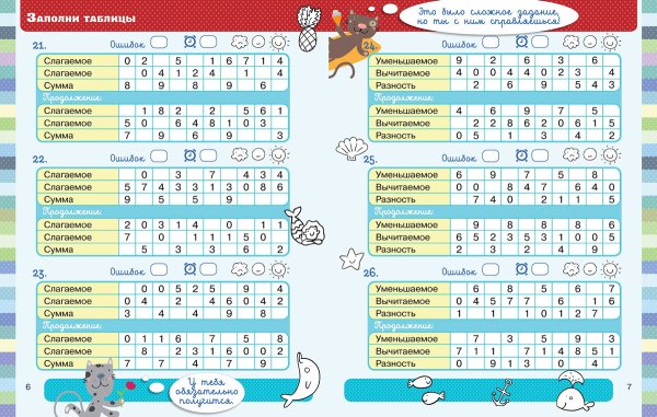 Тренажёр по математике 1 класс сложение и вычитание