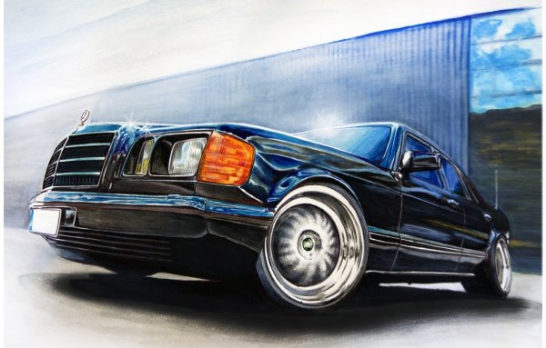 Mercedes-Benz w126 аэродинамика