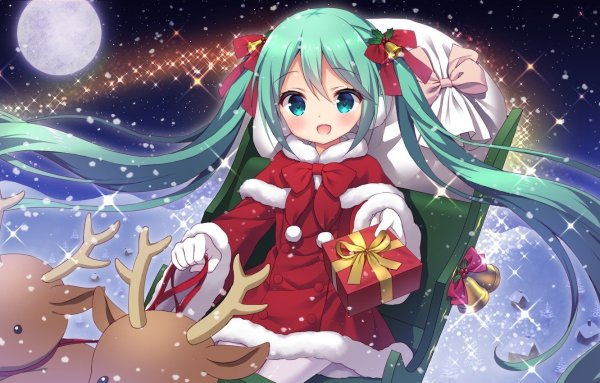 Мику Хатсуне аниме новогодние