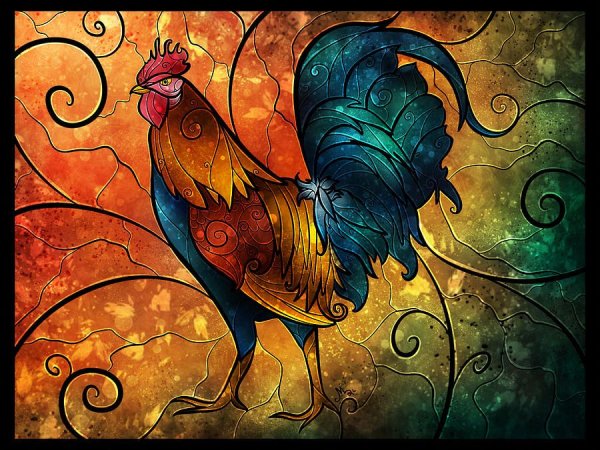 Боевой петух арт