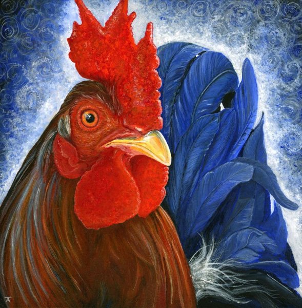Петух арт