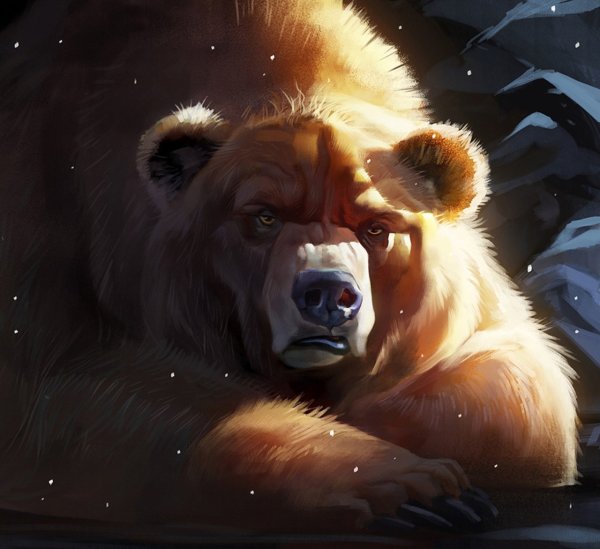 Добрый медведь арт