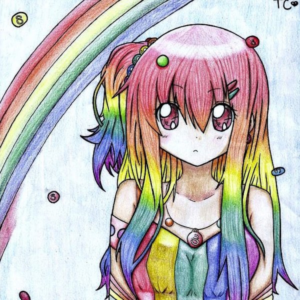Радужные девочки аниме