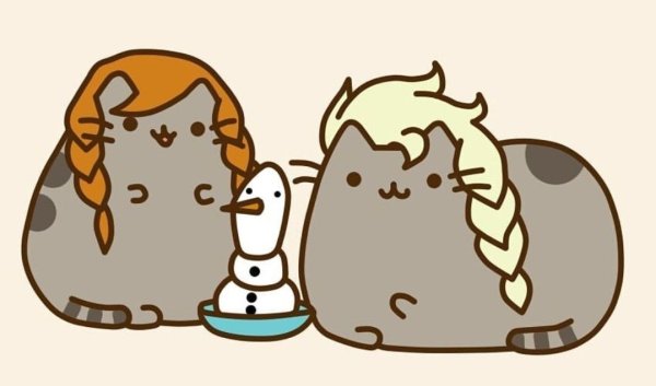 Кот Пушин для срисовки