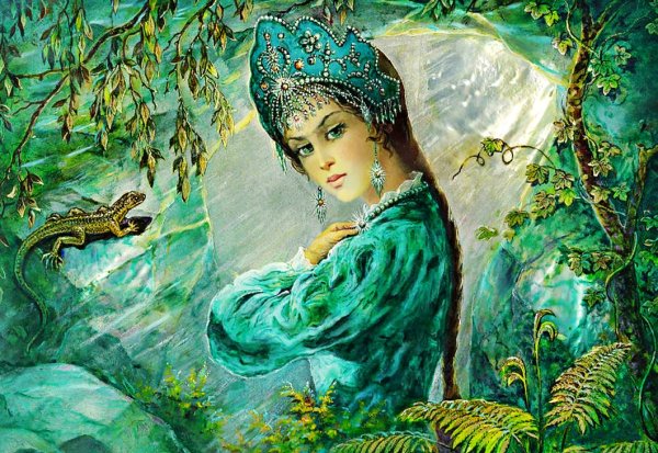 Малахитовая шкатулка хозяйка медной горы