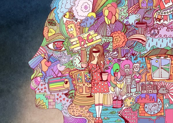 Стиль рисования много деталей