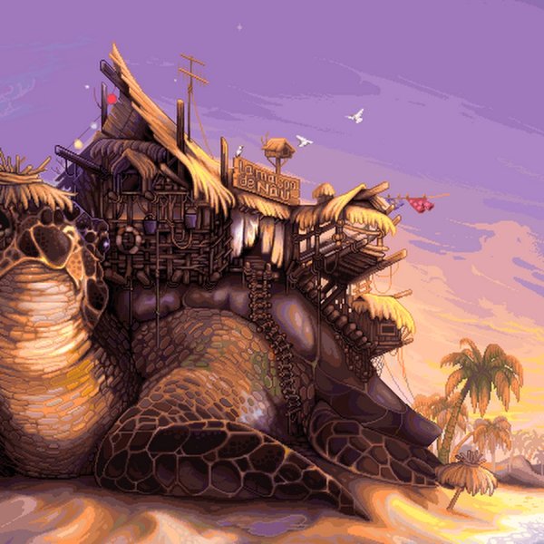 Огромная черепаха арт