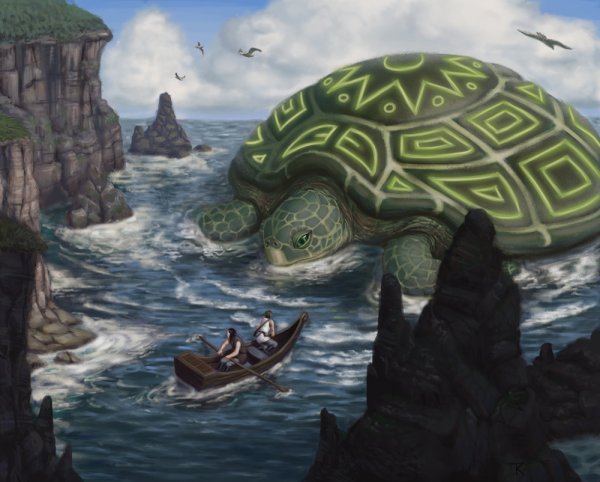 Древняя гигантская черепаха