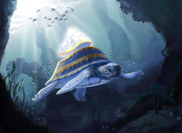 Ездовая черепаха арт